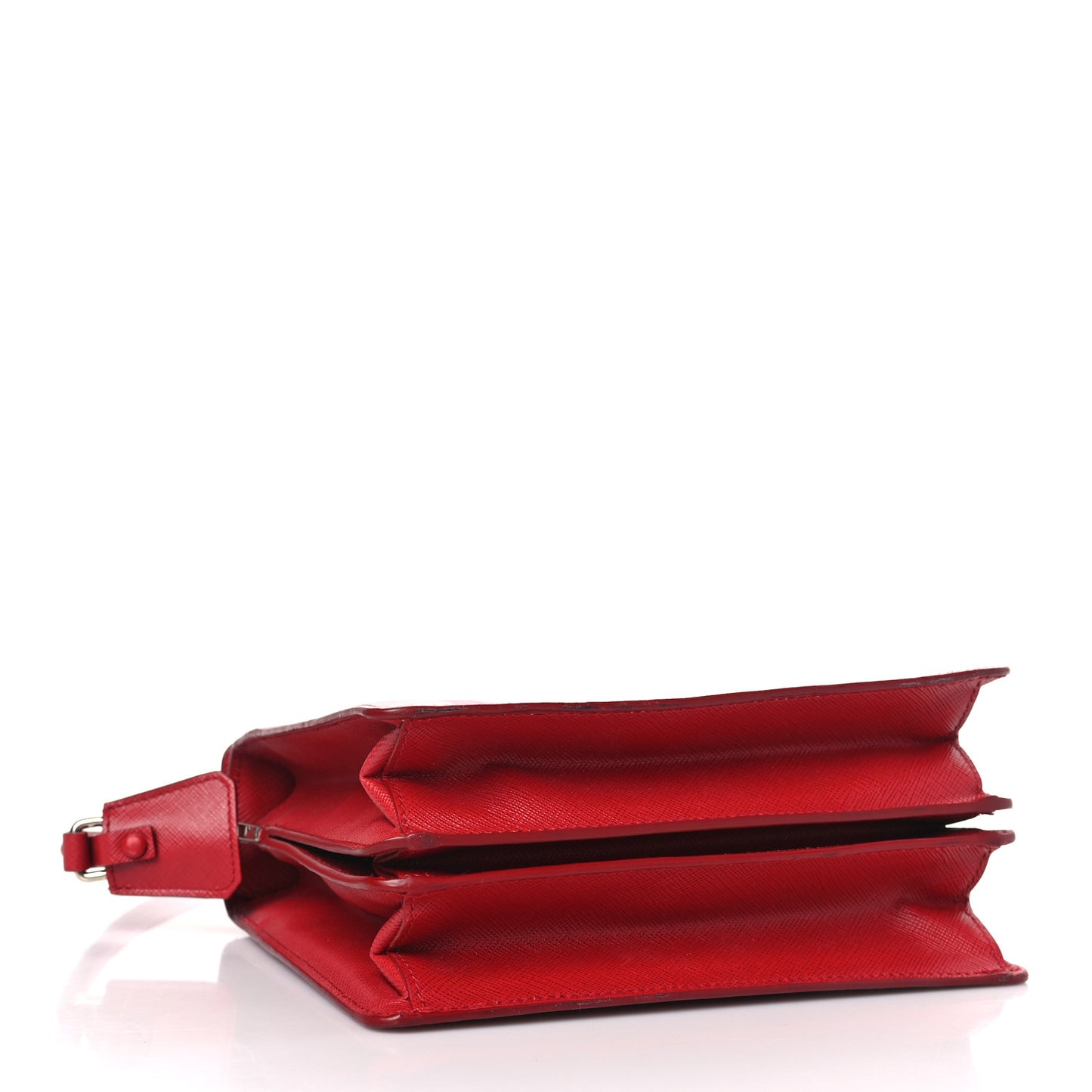 Saffiano Print Shoulder Bag Alabastro Fuchsia