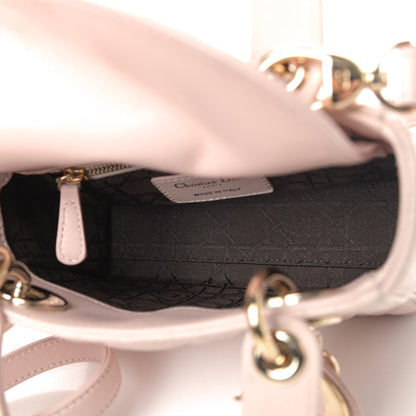 Christian Dior Lambskin Cannage Mini Lady Dior Rose Poudre 4 of 5