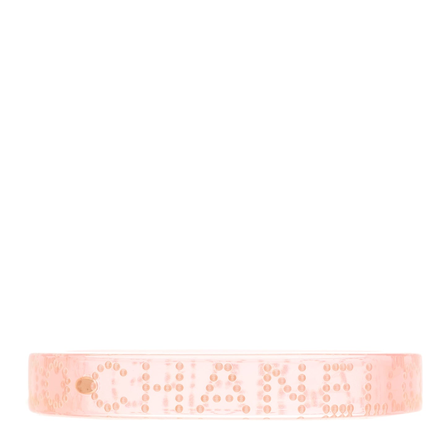 Resin Pearl Coco Cuff Transparent Pink