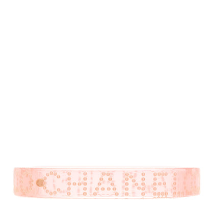 Chanel Resin Pearl Coco Cuff Transparent Pink 3 of 4