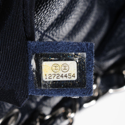 Chanel Caviar Quilted Petit Shopping Tote PST Dark Blue 6 of 8