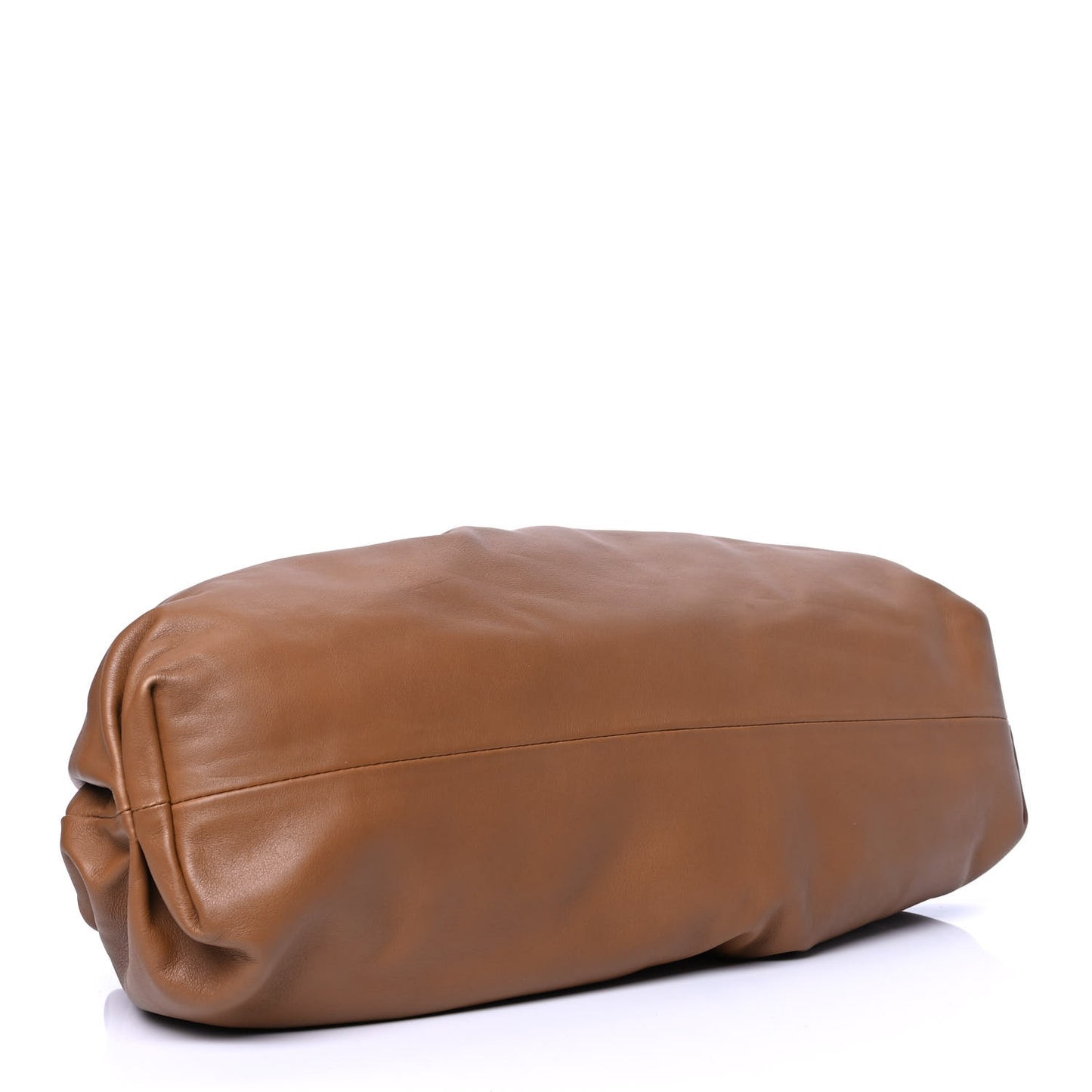 Smooth Butter Calf The Pouch Oversized Clutch Cammello