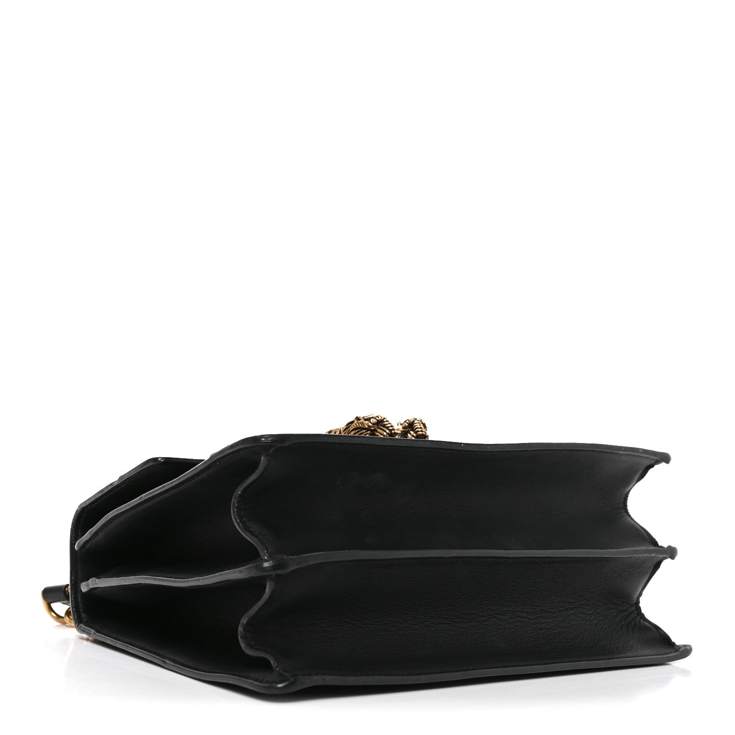 Gucci Moon Calfskin Bamboo Web Medium Dionysus Top Handle Bag Black Bright Evergreen Hibiscus Red 4 of 10