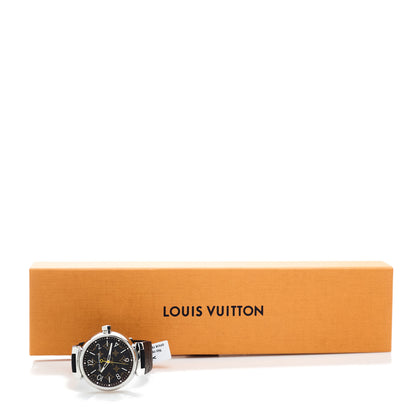 Louis Vuitton Stainless Steel Monogram 39mm Tambour Vernis Quartz Watch 8 of 8