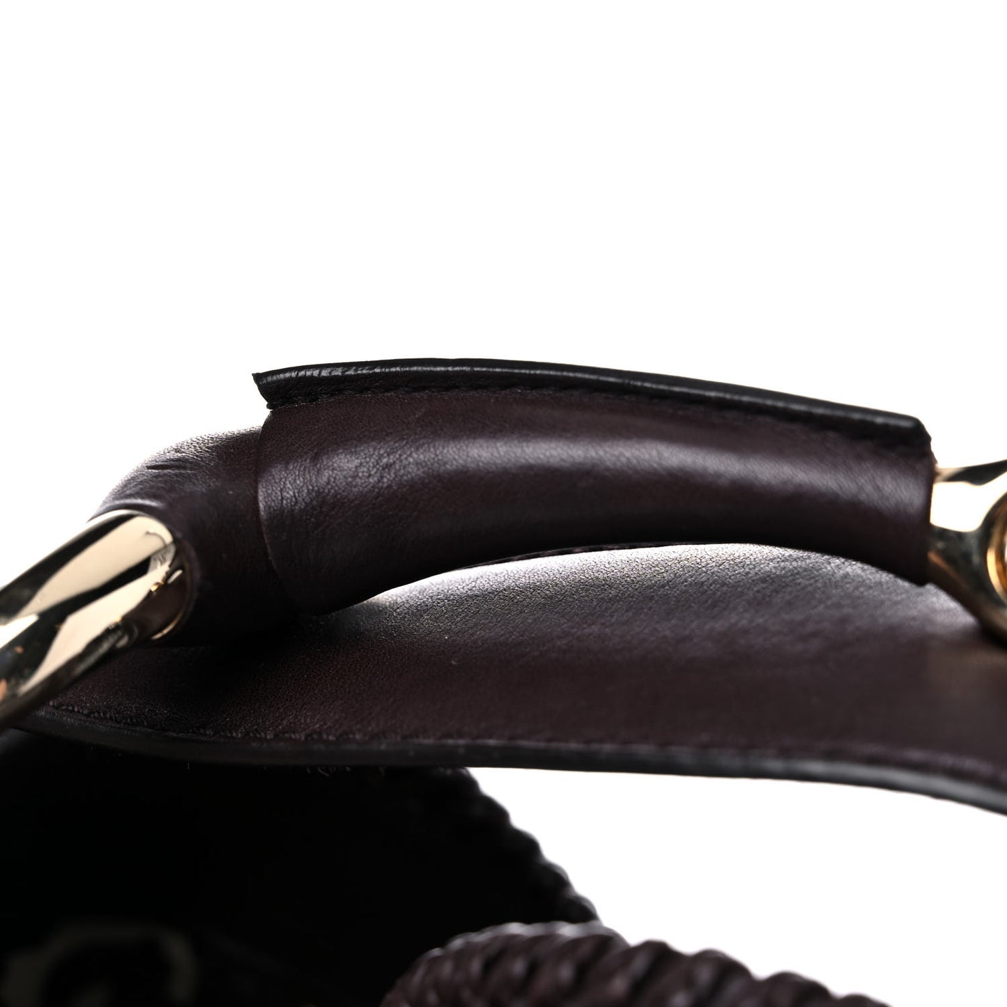 Guccissima Large Horsebit Chain Hobo Dark Brown
