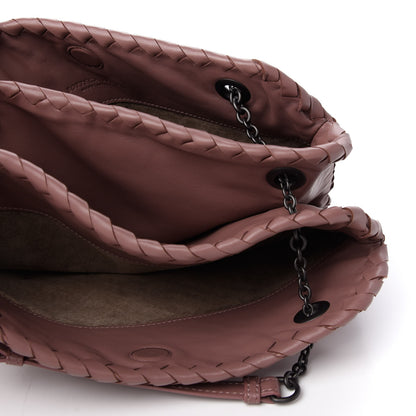 Bottega Veneta Nappa Intrecciato Duo Dusty Rose 5 of 8