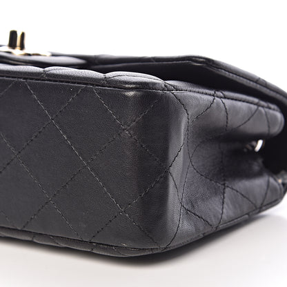 Chanel Lambskin Quilted Mini Rectangular Flap Black 10 of 12