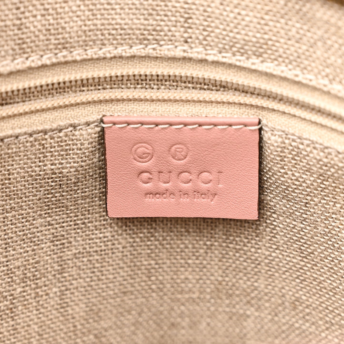Microguccissima Bree Zippered Tote Soft Pink