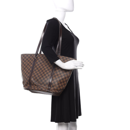 Louis Vuitton Damier Ebene Sac Shopping Tote 2 of 11