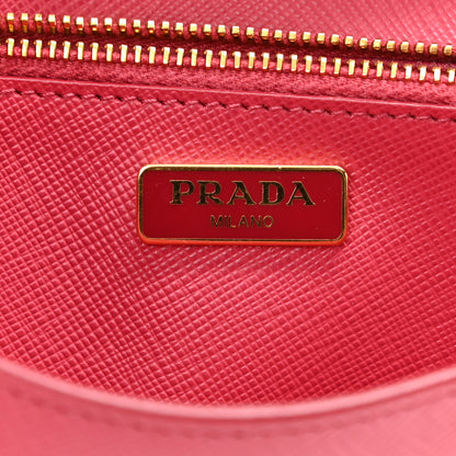 Prada Saffiano Lux Bow Crossbody Bag Peonia Geranio 6 of 9