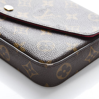 Louis Vuitton Monogram Pochette Felicie Chain Wallet Fuchsia 9 of 9