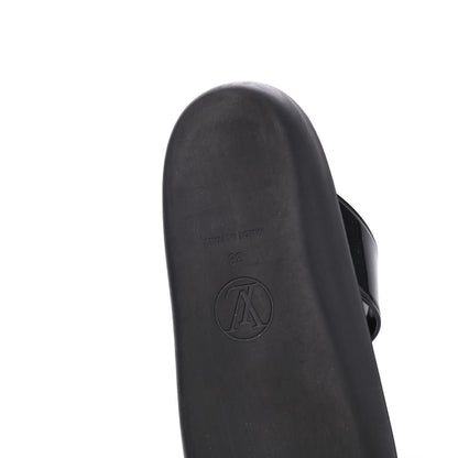 Louis Vuitton Monogram Sunbath Flat Mule Sandals 38 Black 13 of 14