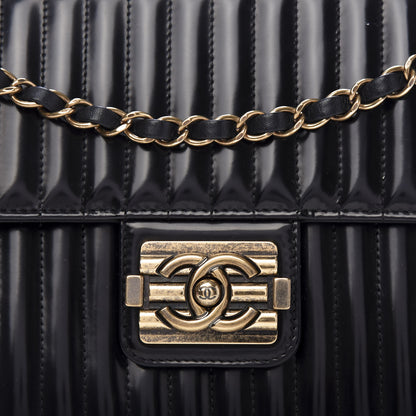 Chanel Patent Vertical Quilt Maharaja Express Flap Black 10 of 11