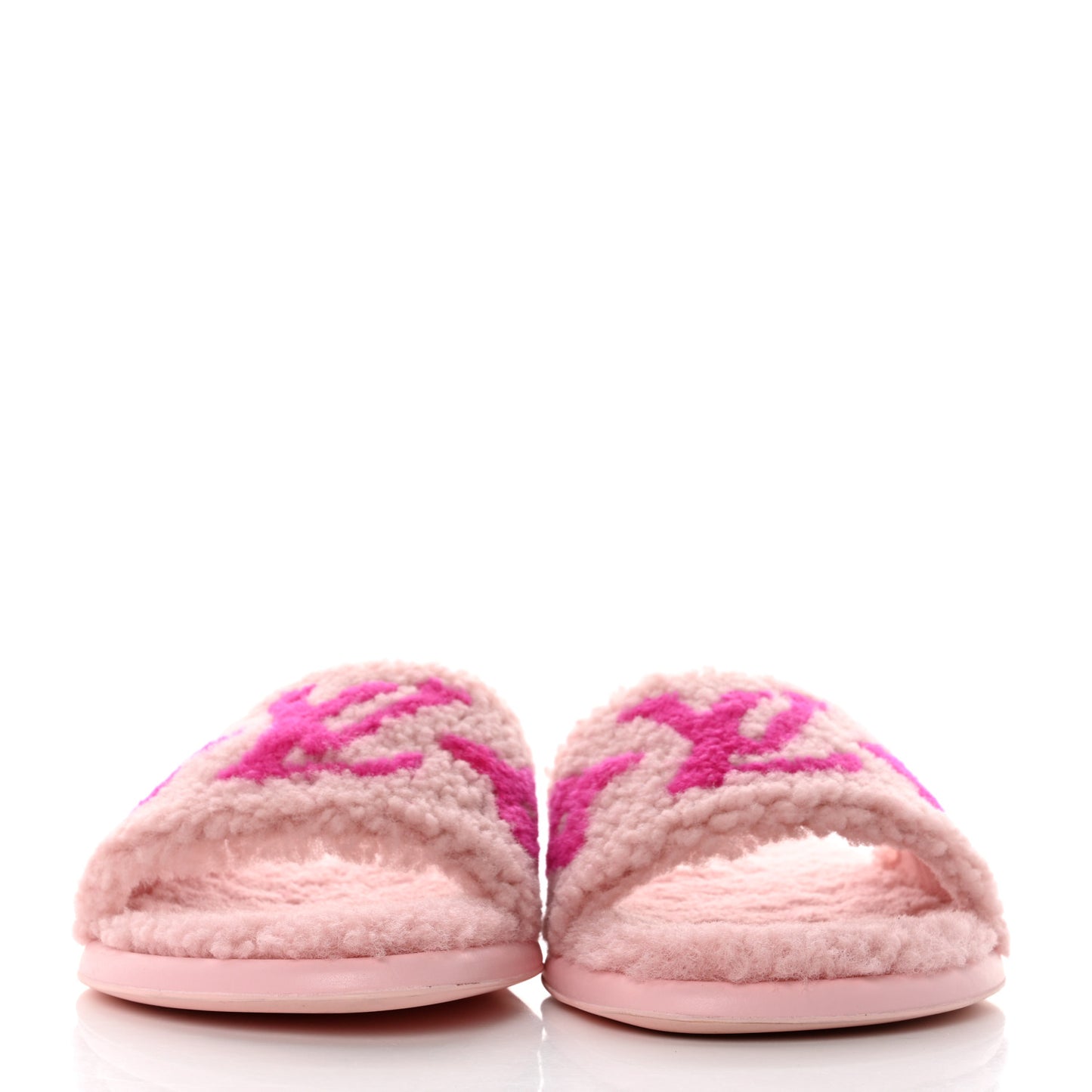 Shearling Magnetic Flat Mule 39 Rose Clair