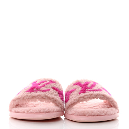 Louis Vuitton Shearling Magnetic Flat Mule 39 Rose Clair 2 of 9