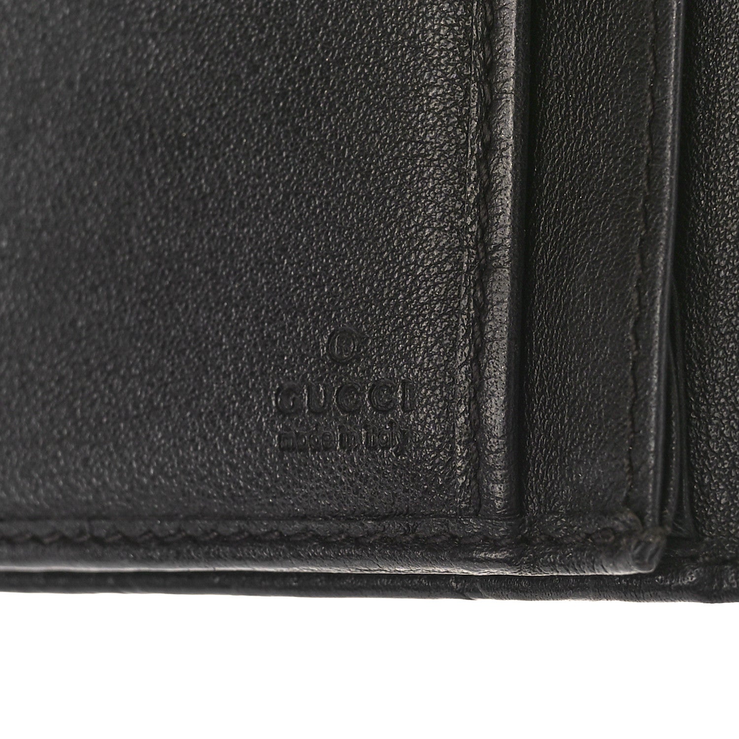 Gucci Guccissima Ladies Web Long Wallet Black 6 of 10