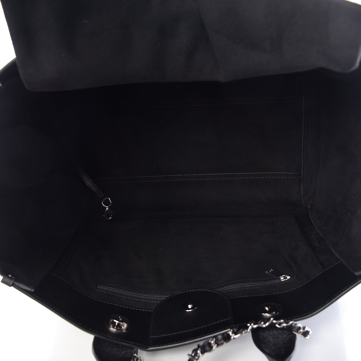 Caviar Medium Studded Deauville Tote Black