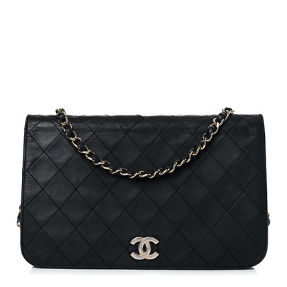 Chanel Lambskin Quilted Wallet On Chain WOC Black 1 of 28