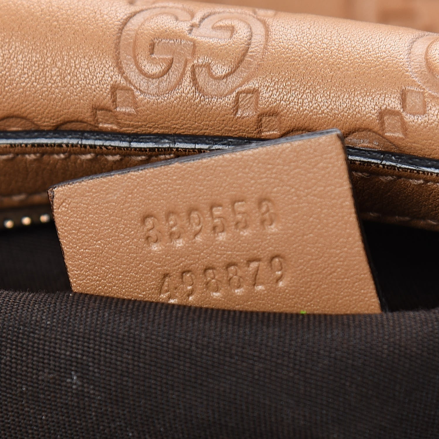 Gucci Guccissima GG Charm Hobo Beige 9 of 14
