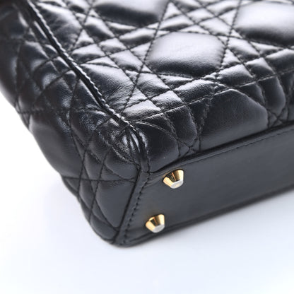 Christian Dior Lambskin Cannage Mini Lady Dior Black 12 of 24