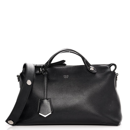 Fendi Vitello Dolce Medium By The Way Boston Bag Black 1 of 12