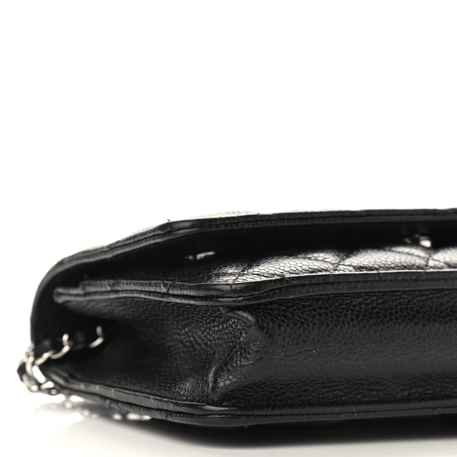 Chanel Caviar Quilted Wallet On Chain WOC Black 10 of 11