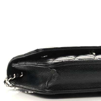 Chanel Caviar Quilted Wallet On Chain WOC Black 10 of 11