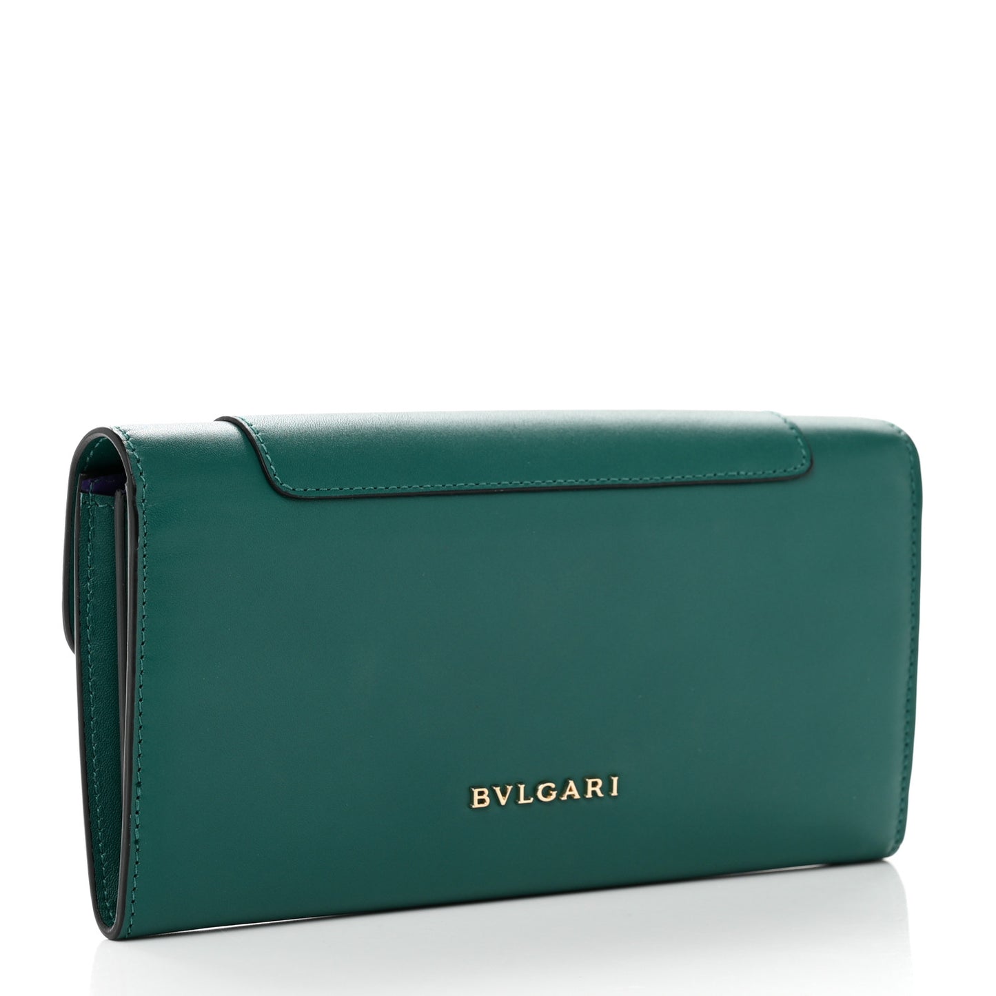 Calfskin Serpenti Forever Chain Wallet Emerald Violet Amethyst