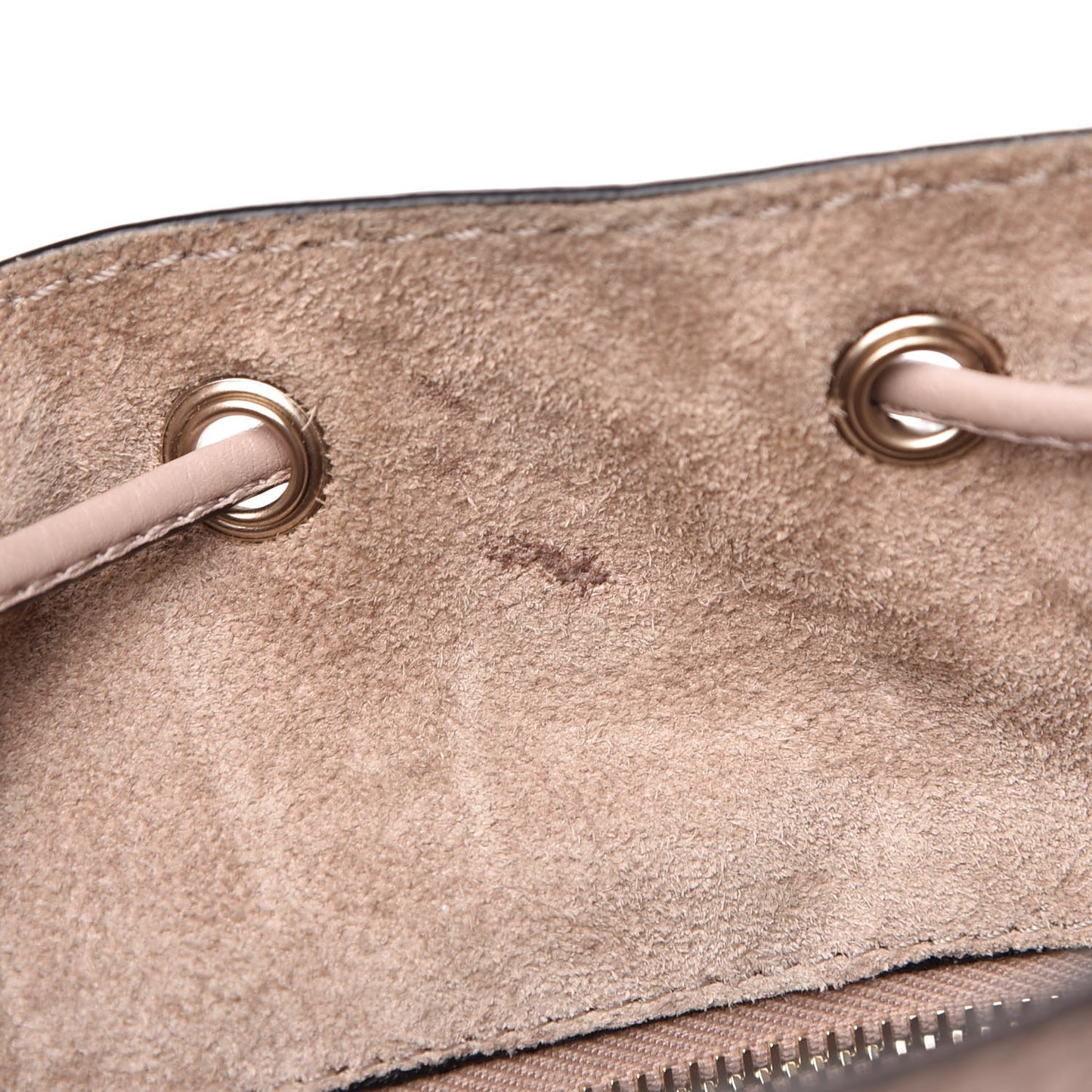 Alce Printed Calfskin Rockstud Bucket Bag Poudre