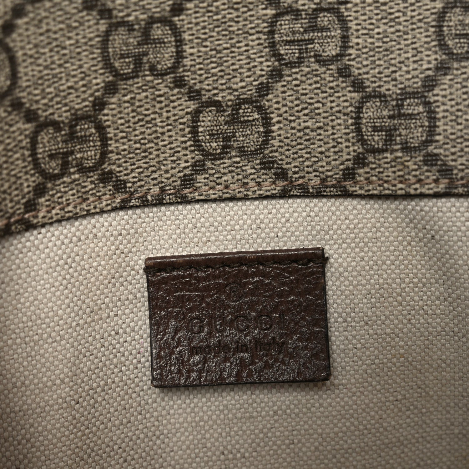 Gucci GG Supreme Monogram Neo Vintage Web Belt Bag Brown 5 of 8