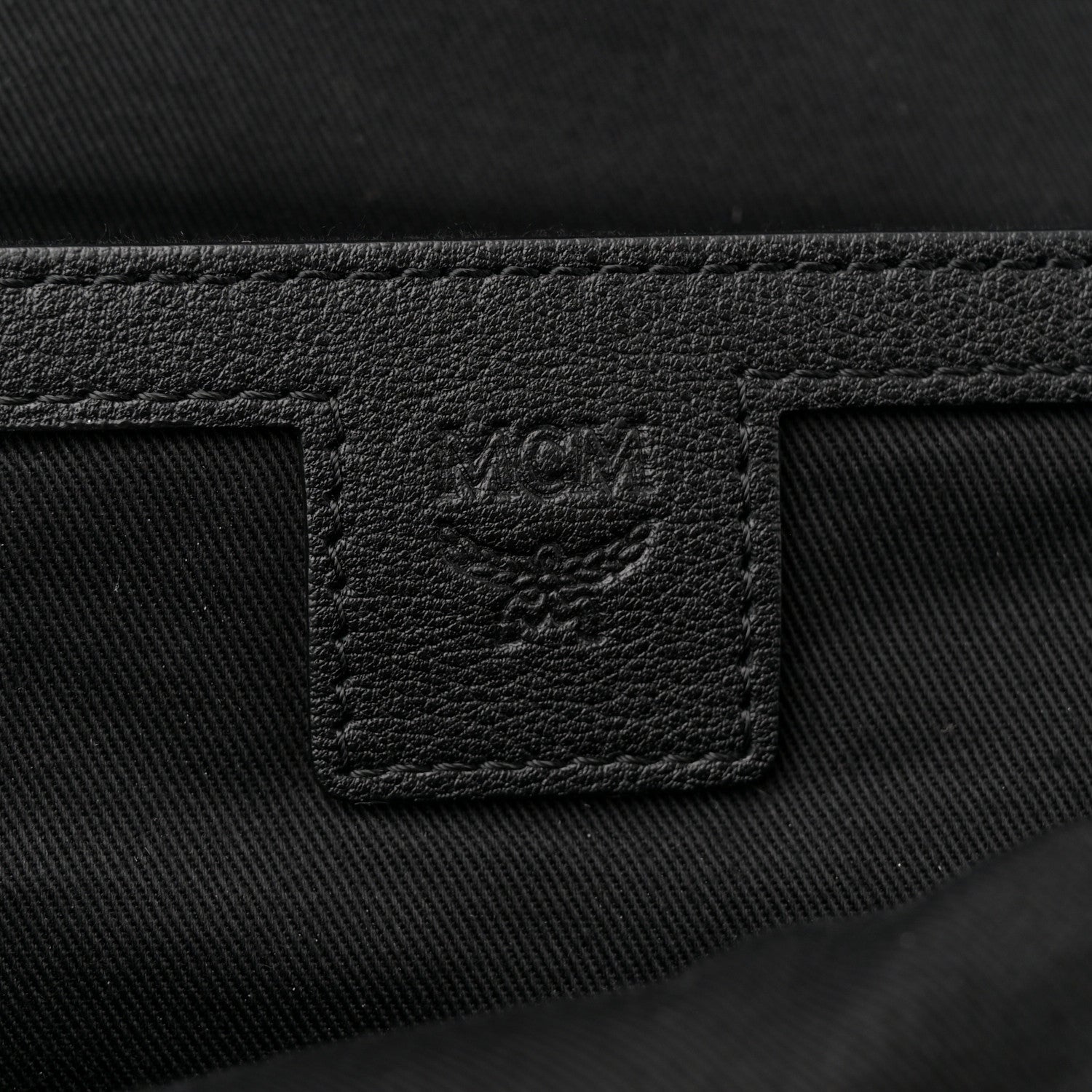MCM Calfskin Ottomar Monogram Duke Backpack Black 6 of 13