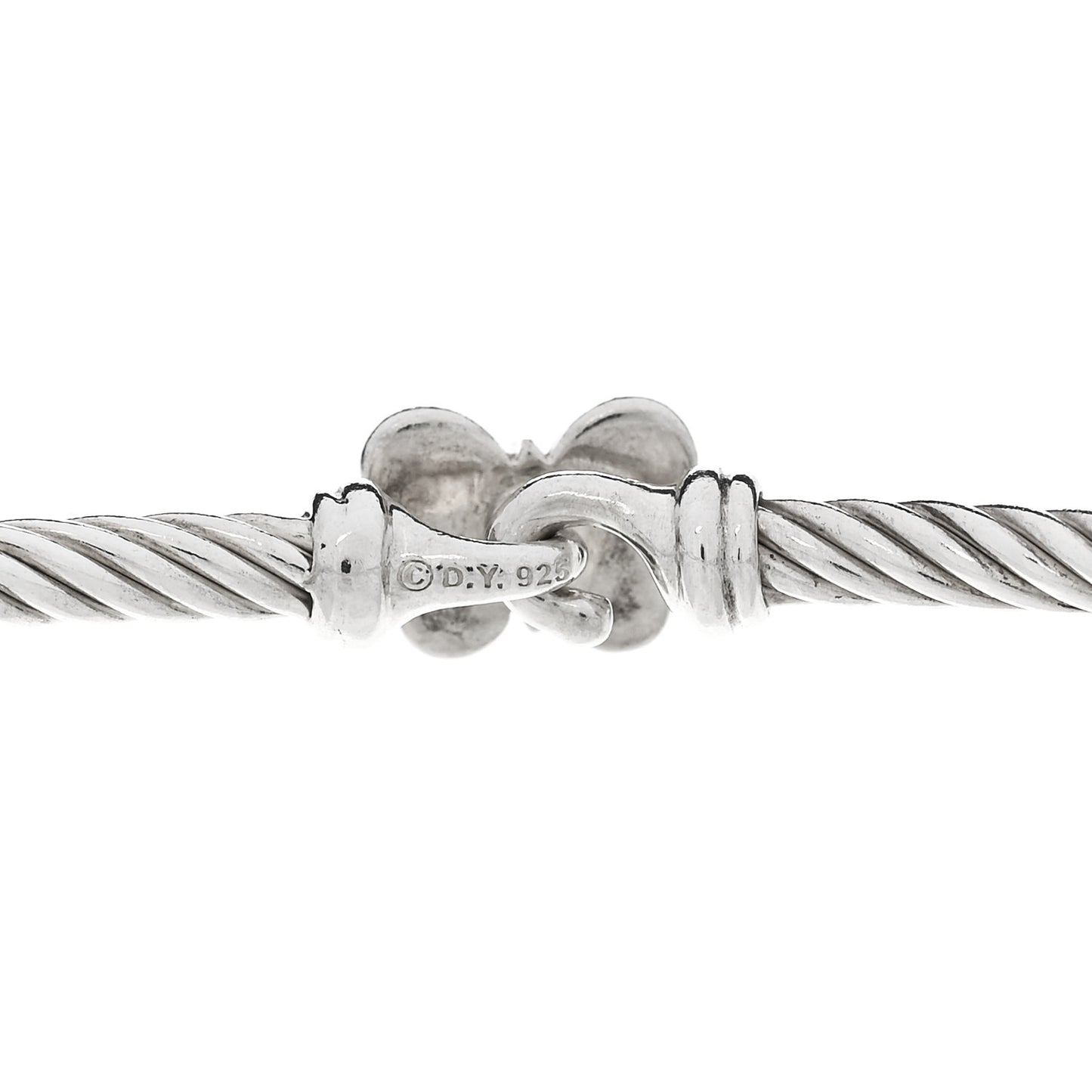 Sterling Silver Diamond 3mm Butterfly Cable Bracelet