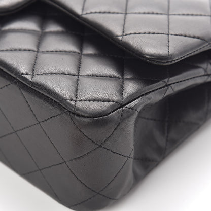 Chanel Lambskin Quilted Medium Double Flap Black 10 of 18