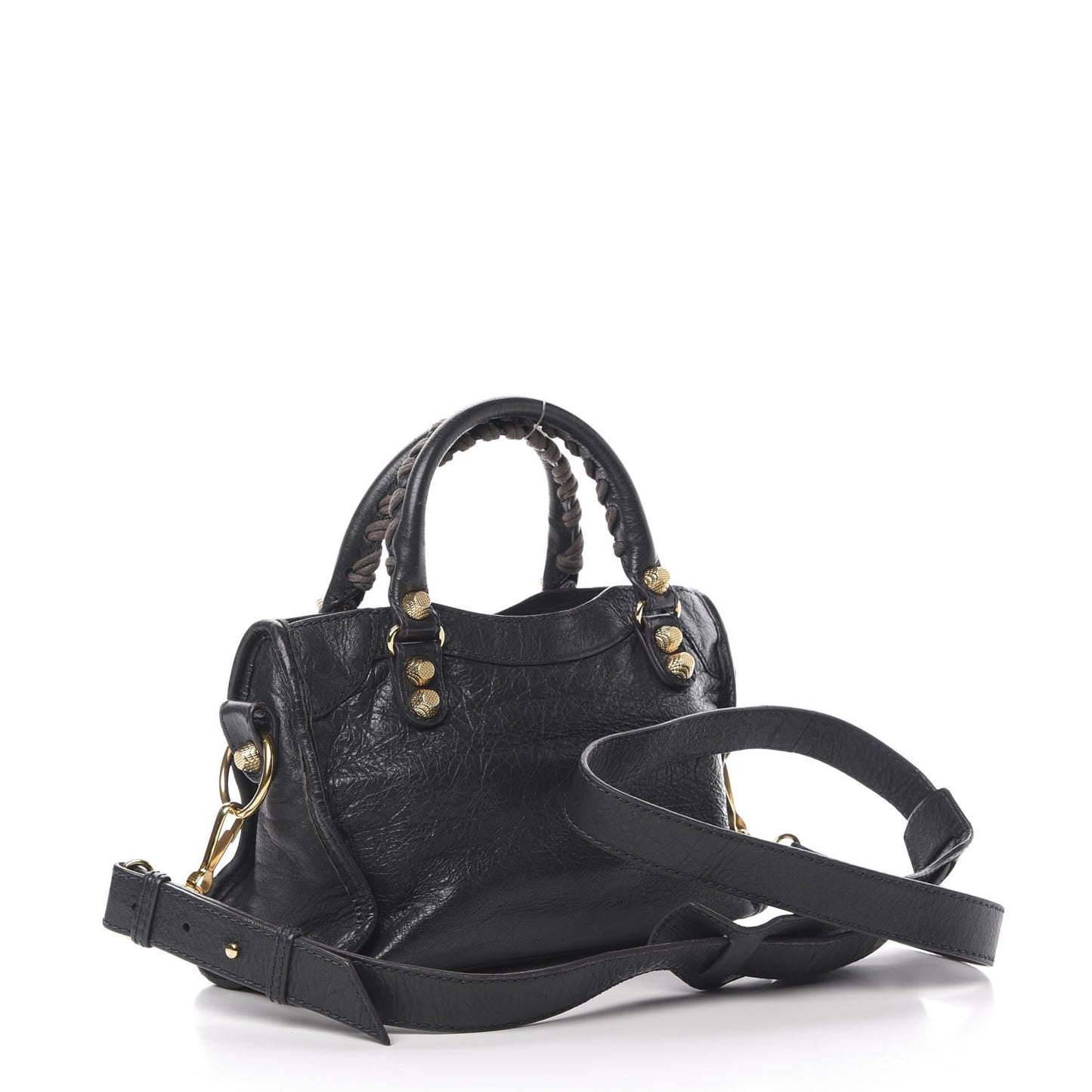 Agneau Giant 12 Gold Hardware Mini City Anthracite