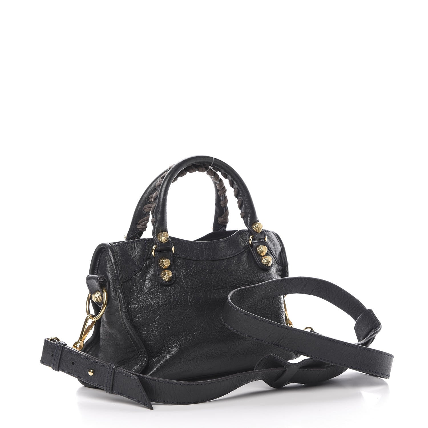 Balenciaga Agneau Giant 12 Gold Hardware Mini City Anthracite 4 of 15