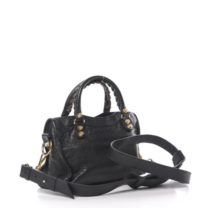 Balenciaga Agneau Giant 12 Gold Hardware Mini City Anthracite 4 of 15