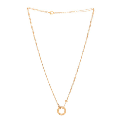 Cartier 18K Yellow Gold 2 Diamond LOVE Necklace 3 of 6