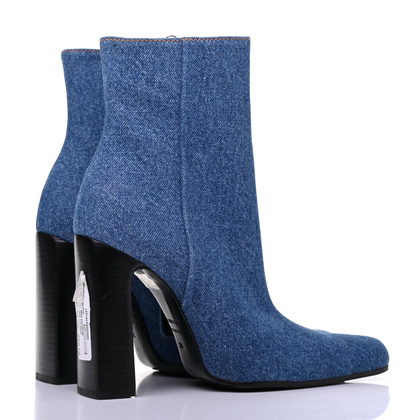 Denim Ankle Boots 38 Blue