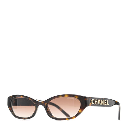 Chanel Rectangle Sunglasses 71280 Dark Tortoise Brown 1 of 4