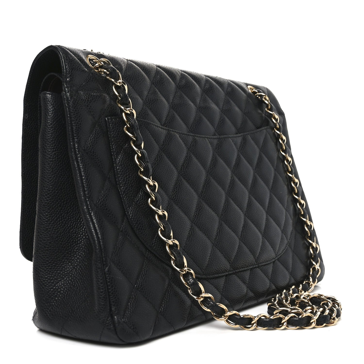 Chanel Caviar Quilted Maxi Double Flap Black 3 of 10