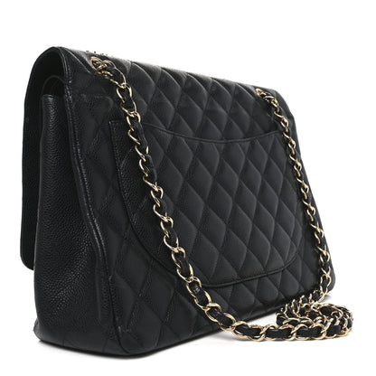 Chanel Caviar Quilted Maxi Double Flap Black 3 of 10
