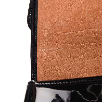 Fendi Nappa Patent B Bag Osso Black 9 of 12