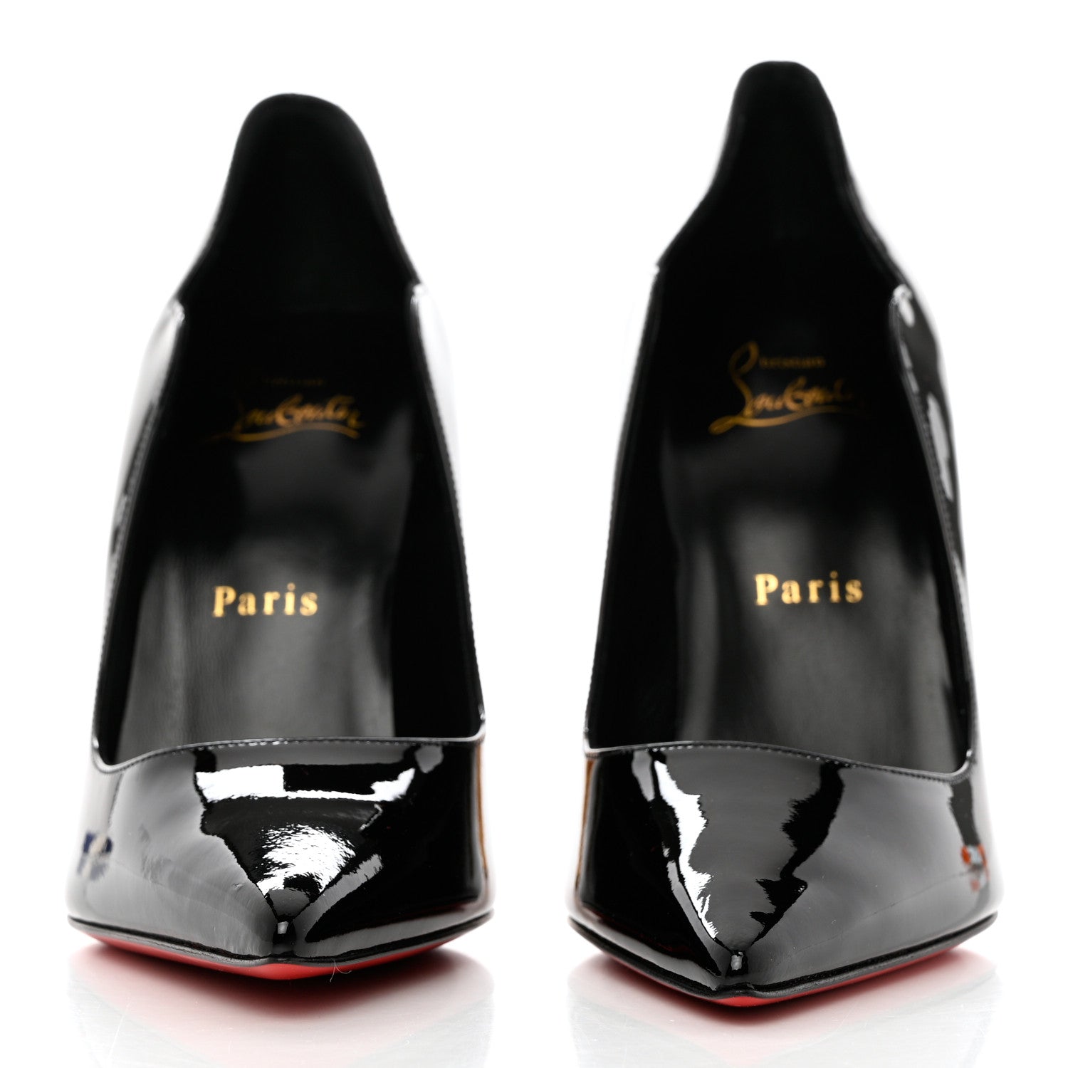 Christian Louboutin Patent Lipchick 100 Pumps 37 Black 2 of 11