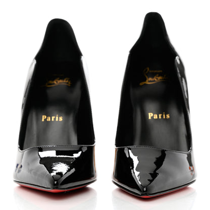 Christian Louboutin Patent Lipchick 100 Pumps 37 Black 2 of 11