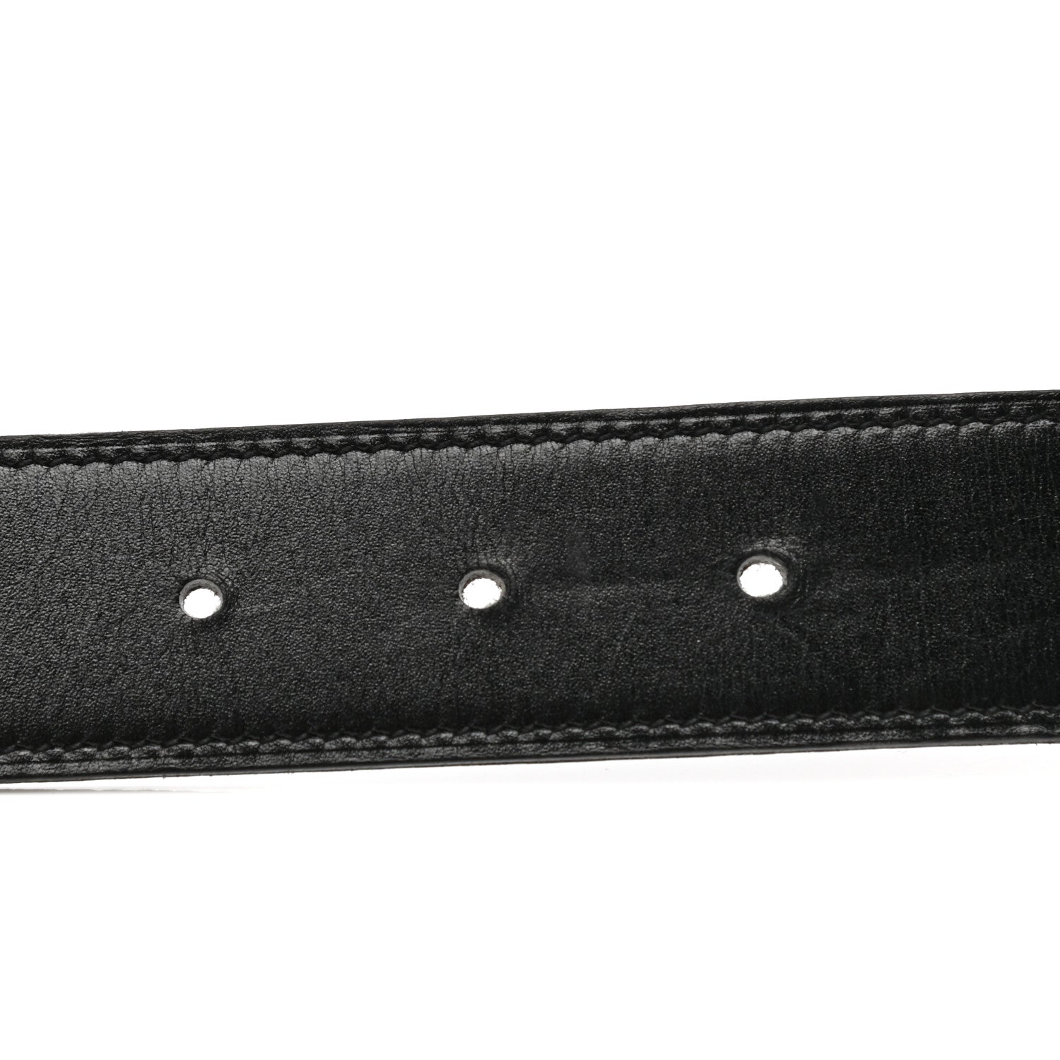 Hermes Box Togo 32mm H Belt Strap 80 Black Chocolate 3 of 7