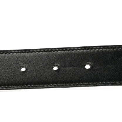 Hermes Box Togo 32mm H Belt Strap 80 Black Chocolate 3 of 7