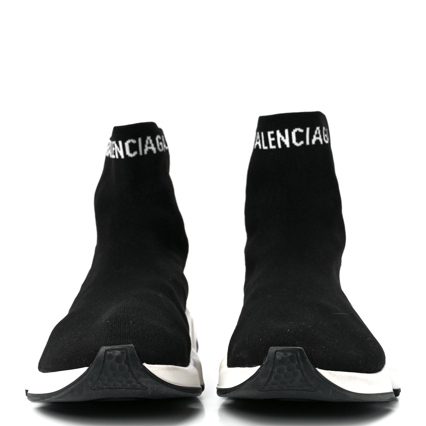Neoprene Knit Mens Hi Speed Sneakers 43 Black White