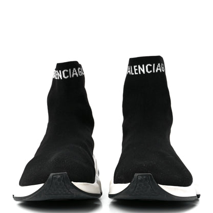 Balenciaga Neoprene Knit Mens Hi Speed Sneakers 43 Black White 2 of 8