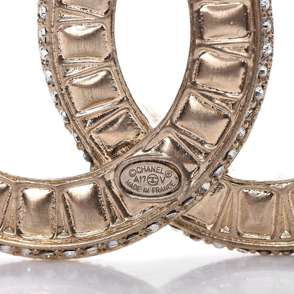 Chanel Baguette Crystal CC Brooch Gold 4 of 6