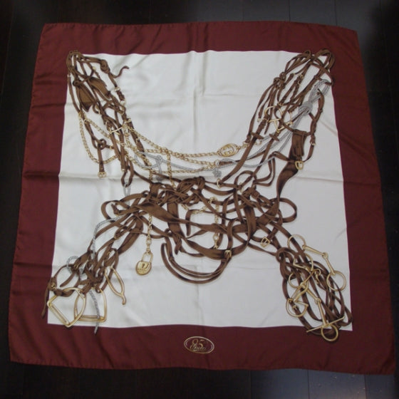 Silk Briglie Scarf Burgundy